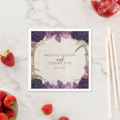 Lila Blumenzauberbuch Serviette (Beispiel)