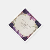Lila Blumenzauberbuch Serviette (Ecke)