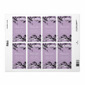 Lila Blumenzettel (Vorne)