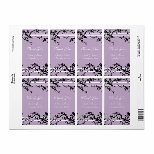 Lila Blumenzettel (Vorne)