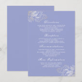 Lila Blumenzwiebeldetails einfügen Begleitkarte (Vorne/Hinten)