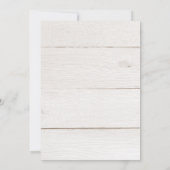 Lila Blumenzwiebelhochzeit Einladung (Rückseite)