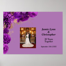 Lila Blumenzwiebelposter