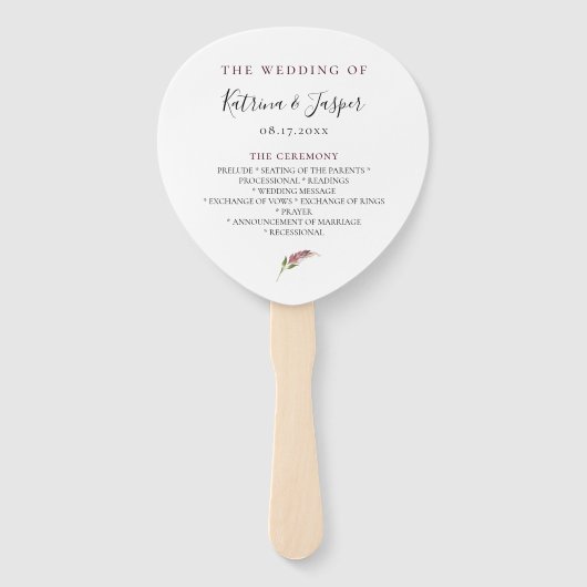 Lila Blumenzwiebelprogramme Fächer (Vorderseite)