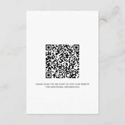 Lila Blumenzwiebelwebsite QR Code Begleitkarte (Rückseite)