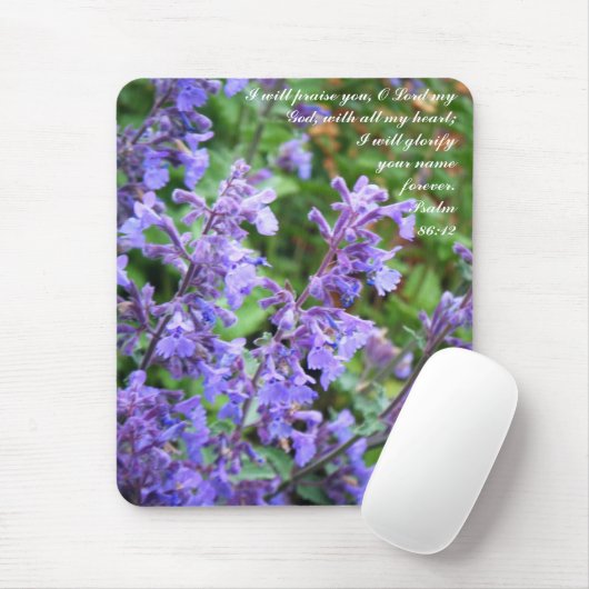 Lila BlumeScripture Mousepad (Mit Mouse)