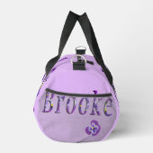 Lila Blumige Brooke Name, Duffle Bag (Rechts)