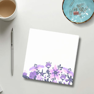 Lila Blumige Post-it-Notizen für Zuhause und Büro Post-it Klebezettel