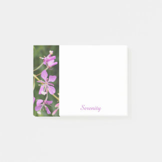 Lila Blumige Serenity Post-It Notizen