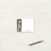 Lila Blumige Serenity Post-It Notizen (Auf Schreibtisch)