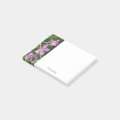 Lila Blumige Serenity Post-It Notizen (angewinkelt)