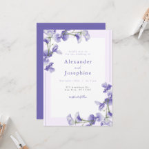 Lila Blumige und Silberne Geometrische Elegante Ho