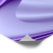 Lila Blumtraum Poster (Ecke)