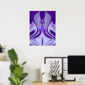 Lila Blumtraum Poster (Heimbüro)