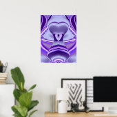 Lila Blumtraum Poster (Heimbüro)