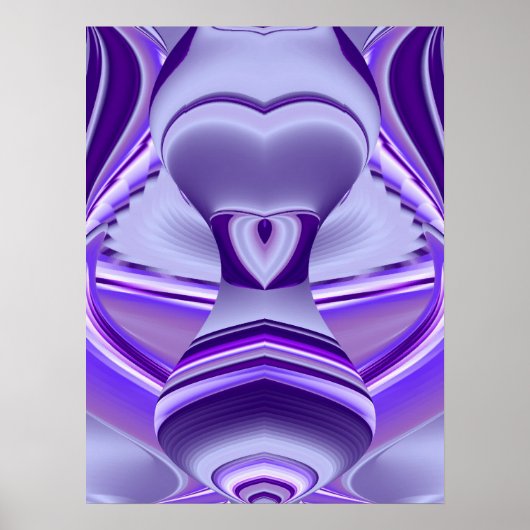 Lila Blumtraum Poster (Vorne)