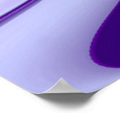 Lila Blumtraum Poster (Ecke)