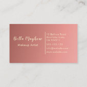 Lila Blush-Chic Visitenkarte (Rückseite)