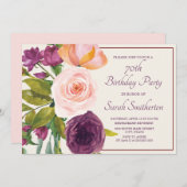 Lila Blush Pink Aquarellcreme 70. (Vorne/Hinten)