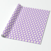 Lila Blush Polka Dot Modernes Wrapping Paper