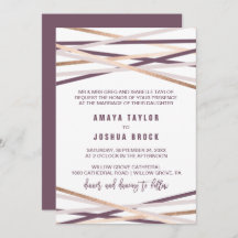 Lila Blush & Rose Gold Streamers feierliche Hochze