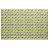 Lila Blüte auf Gelbfärbung Stoff (Fat Quarter (45,7 x 55,9 cm))