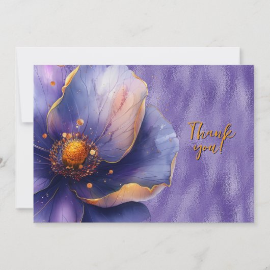 Lila Blüte erweitert auf Shiny Lila Danke (Vorderseite)