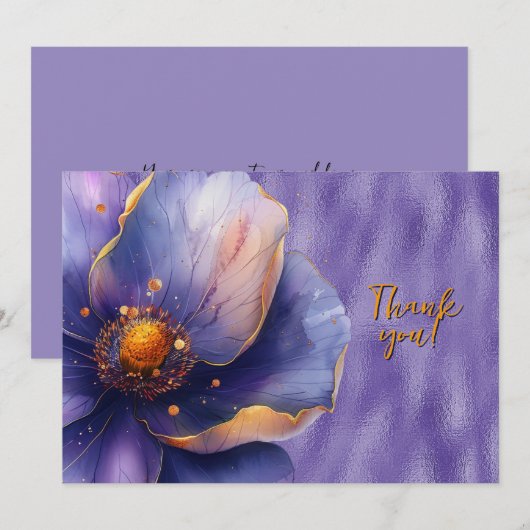 Lila Blüte erweitert auf Shiny Lila Danke (Vorne/Hinten)