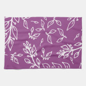Lila Blüte Geschirrtuch (Horizontal)
