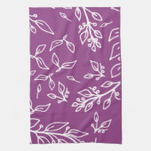 Lila Blüte Geschirrtuch (Vertikal)