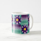 Lila Blüte Kaffeetasse (VorderseiteRechts)