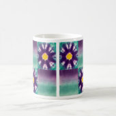 Lila Blüte Kaffeetasse (Mittel)