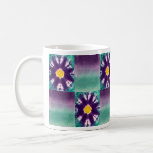 Lila Blüte Kaffeetasse (Links)