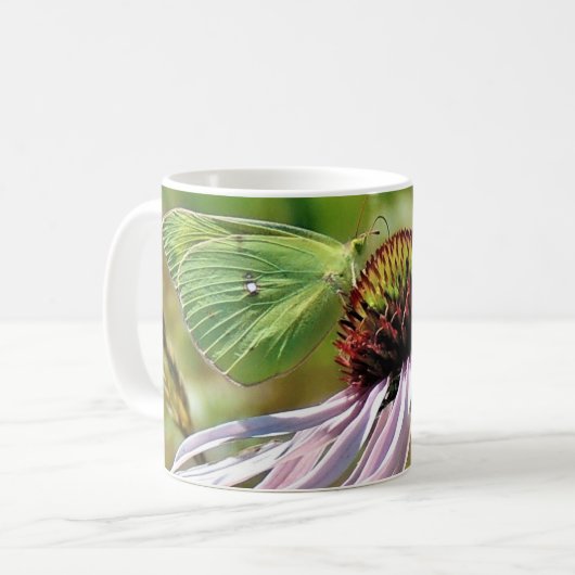 Lila Blüte Kaffeetasse (Vorderseite Links)