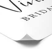 Lila Blüte, Lavendel-Brautparty Poster (Ecke)