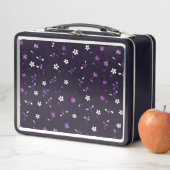 Lila Blüte Metall Brotdose (Beispiel)