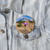 Lila Blüte Positive Botanik Button (Beispiel)