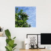 lila Blüte Poster (Heimbüro)
