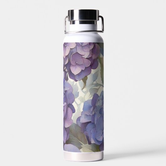 lila Blüte Trinkflasche (Rückseite)