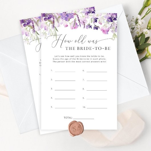 Lila Blüte Wie alt war die Braut zu spielen