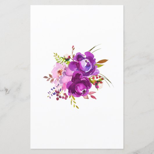 Lila Blüte wie alt waren sie Brautparty Game (Rückseite)