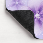 Lila Blüten auf Dots Mouse Pad Mousepad (Ecke)
