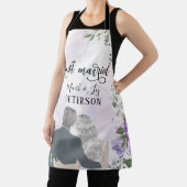 Lila-Blüten-Blume nur verheiratet Schürze (InSitu)