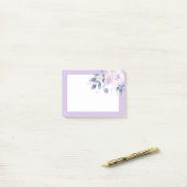 lila Blüten, Blume Post-it Klebezettel (Auf Schreibtisch)