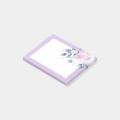 lila Blüten, Blume Post-it Klebezettel (angewinkelt)