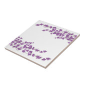 Lila Blüten Fliese (Seite)