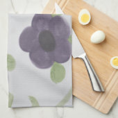 Lila Blüten Handtuch (Viertel Falte)