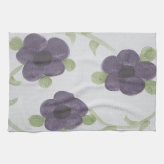 Lila Blüten Handtuch (Horizontal)