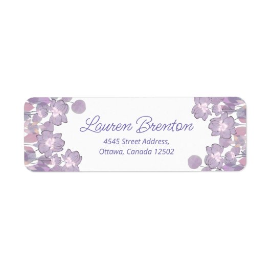 Lila Blüten in Pastellfarben (Vorne)