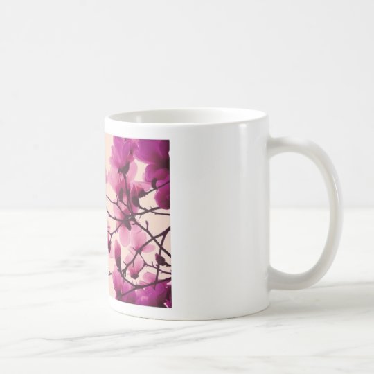 Lila Blüten Kaffeetasse
